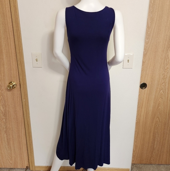 Navy blue Cable & Gauge maxi dress size xs - Picture 6 of 10